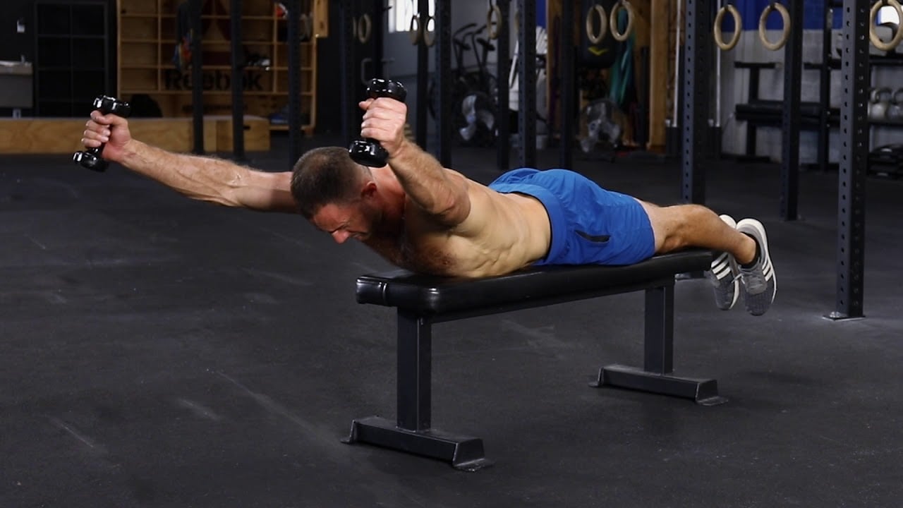 Prone dumbbell bench Ys