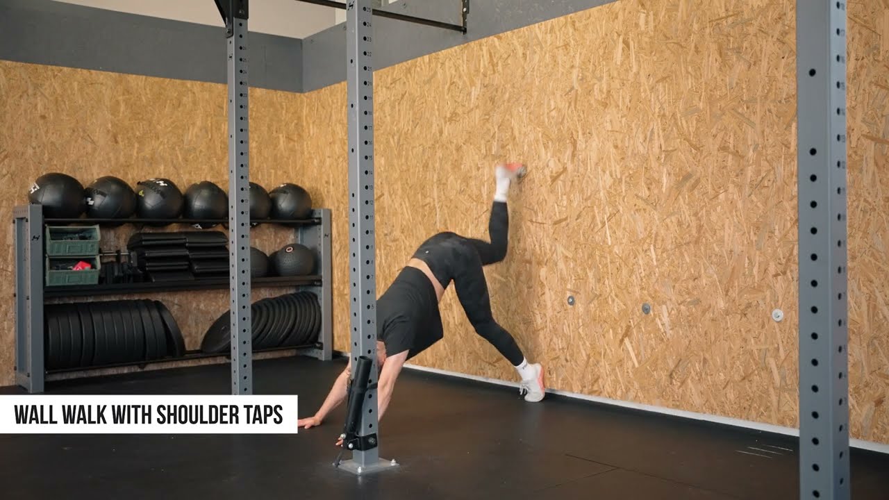 WALL WALK WITH SHOULDER TAPS