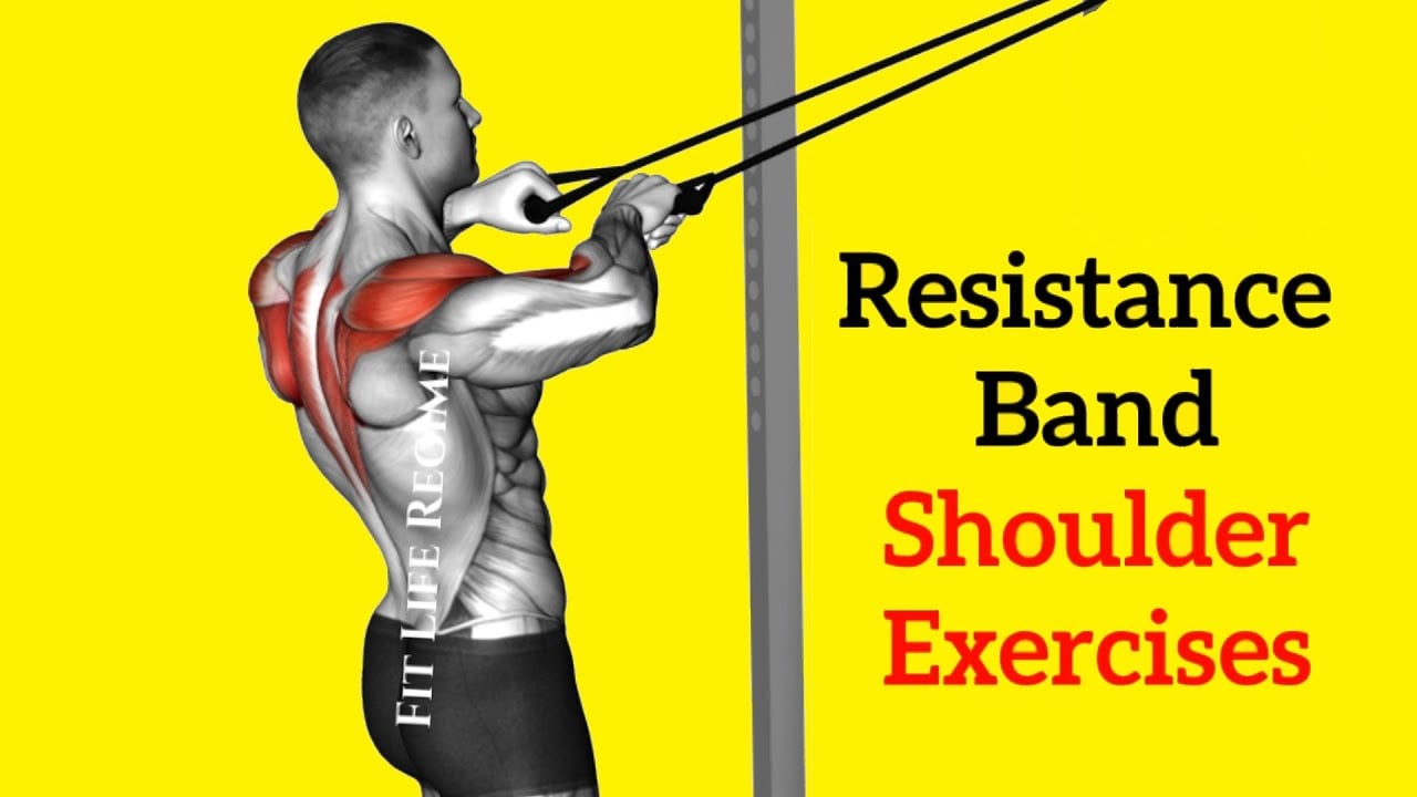 5 Best RESISTANCE BAND Shoulder Exercises That You Can Do Anywhere