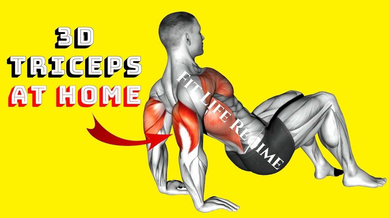 8 Most Effective Bodyweight TRICEP EXERCISES At Home (NO EQUIPMENT)