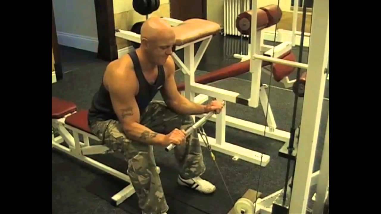 Reverse Grip Seated Cable Wrist Curl