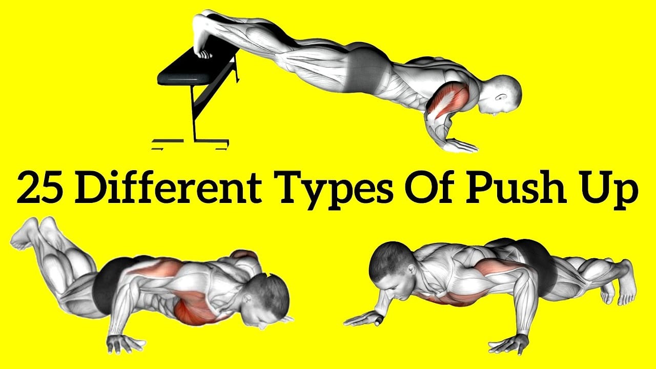 25 Different Types Of Push-Ups Exercises for Beginner | Best Push-Up Variations