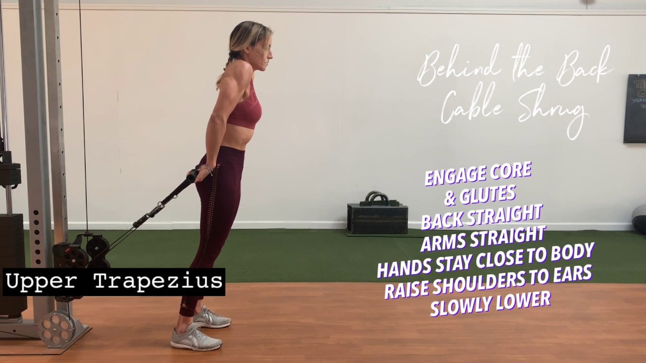Behind the Back Cable Shrug