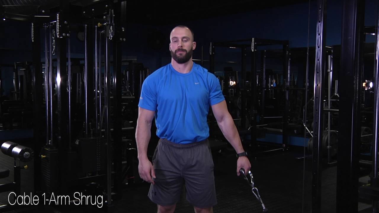 cable one arm shrug