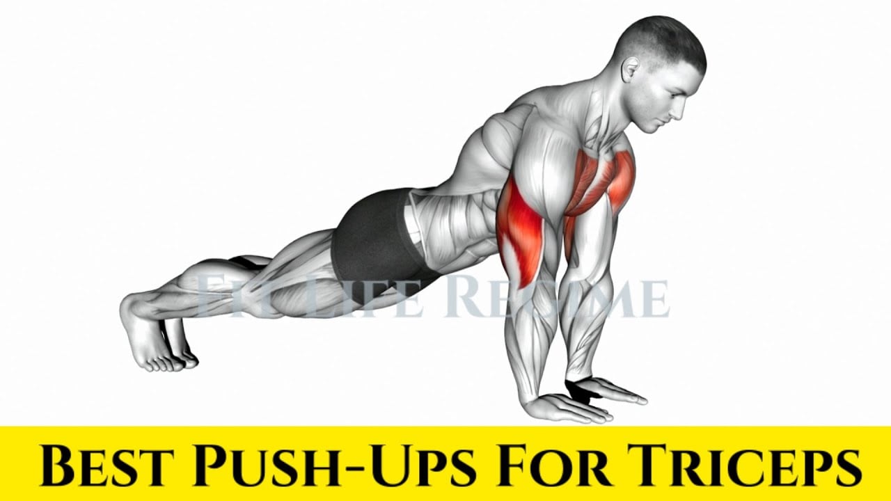 ⁣ The Best Push-Ups For Triceps To Build  Huge Arm at Home