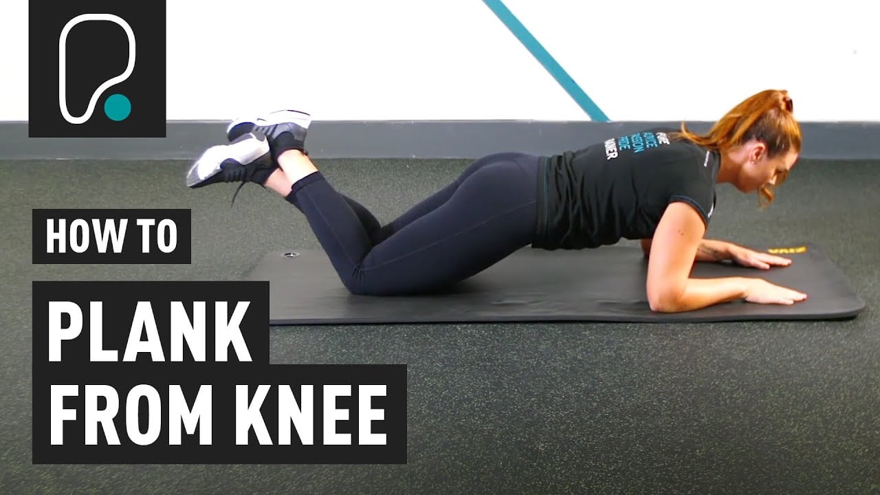 How To Plank From Knee (Modified Plank)