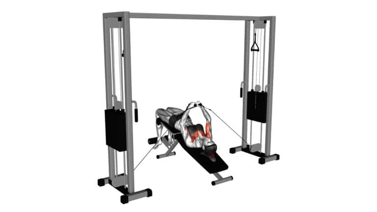 Cable Decline Bench Press