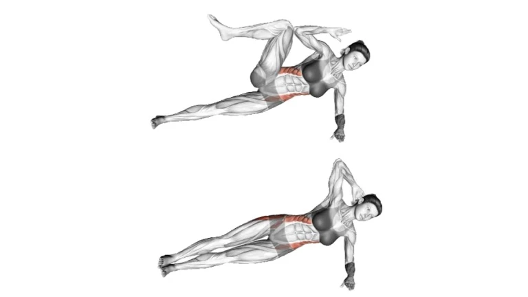 Forearm Side Plank Crunch