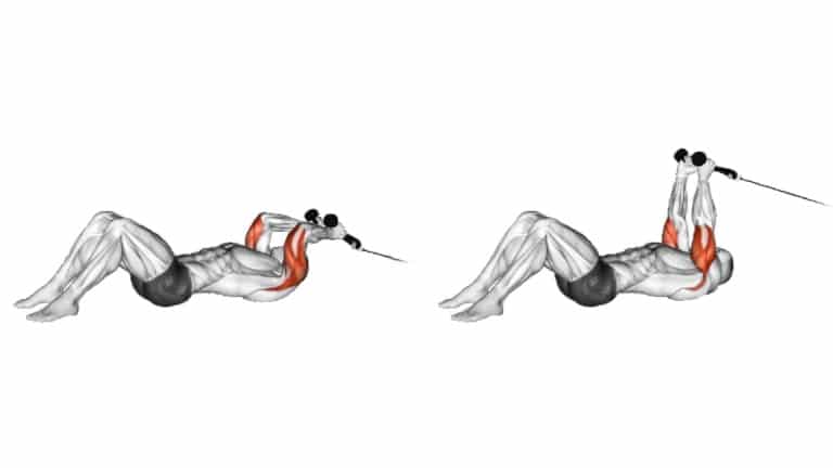Lying Tricep Rope Extension