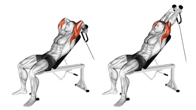 Seated Tricep Rope Extension