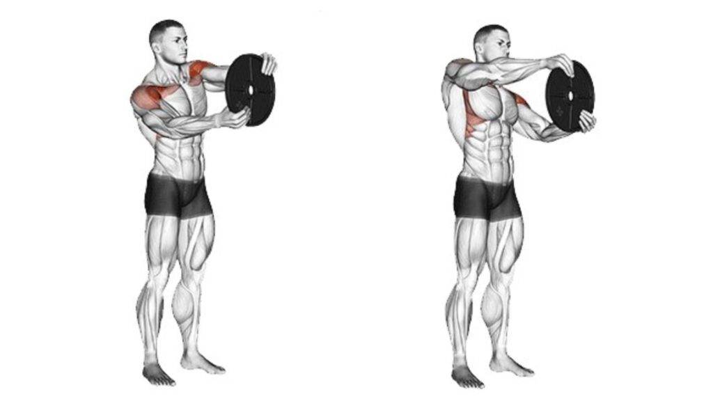 Plate Front Raise With Rotation