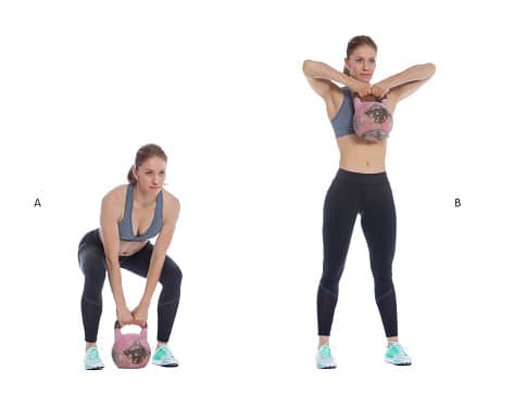 Kettlebell squat 2025 to upright row