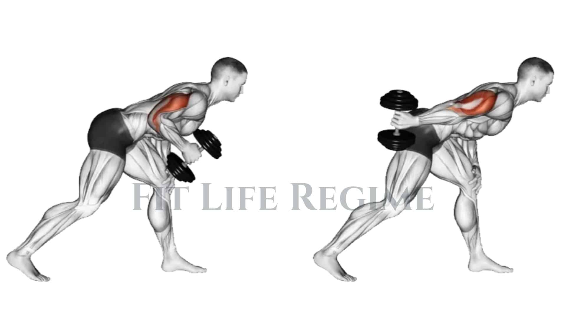 Standing Two-arm Dumbbell Kickback Exercise Instructions And Video