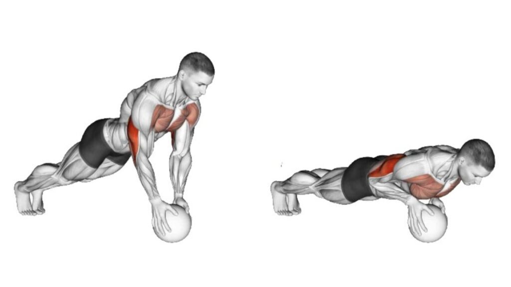 Close Grip Medicine Ball Push Up