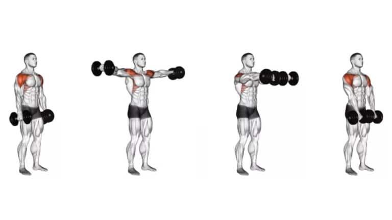 Dumbbell Lateral To Front Raise