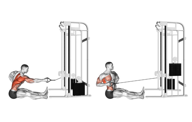 One Arm Seated Twisting Cable Row