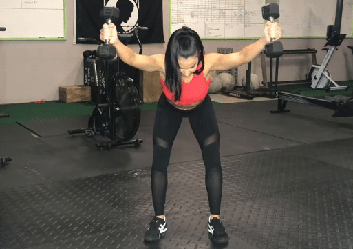 Bent-Over Dumbbell Y Raise
