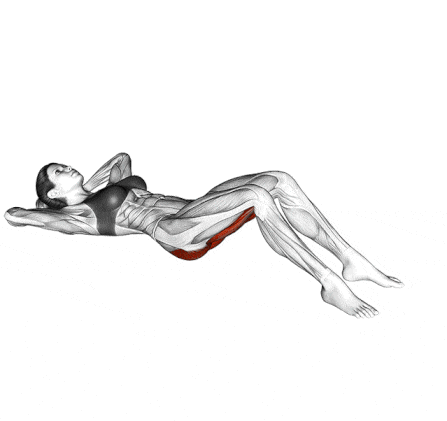 Lying Knee-to-chest stretch