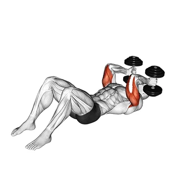 Dumbbell Lying Tricep Extension