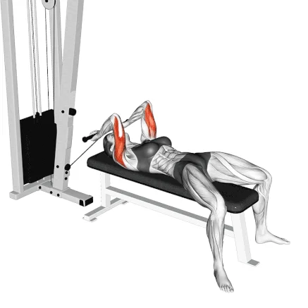 Lying Cable Lying Tricep Extension