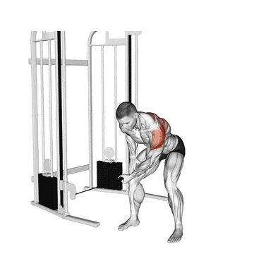 One-Arm Bent-Over Cable Lateral Raise