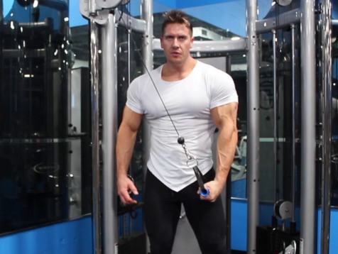 Single Arm Cross Body Cable Tricep Extension