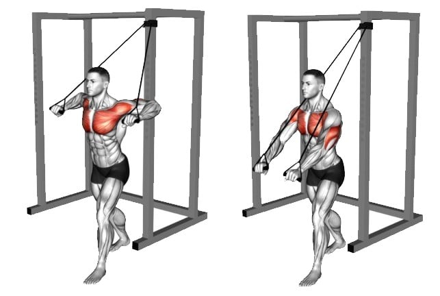 Decline chest press online resistance bands