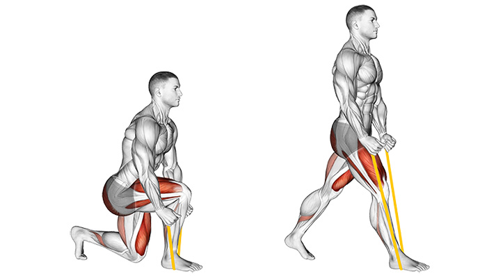 Resistance Band Split Squat