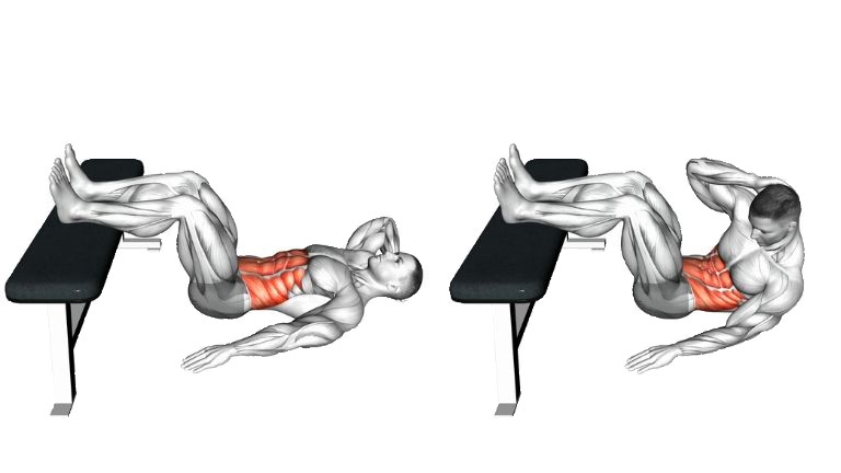 Bench Oblique Crunch