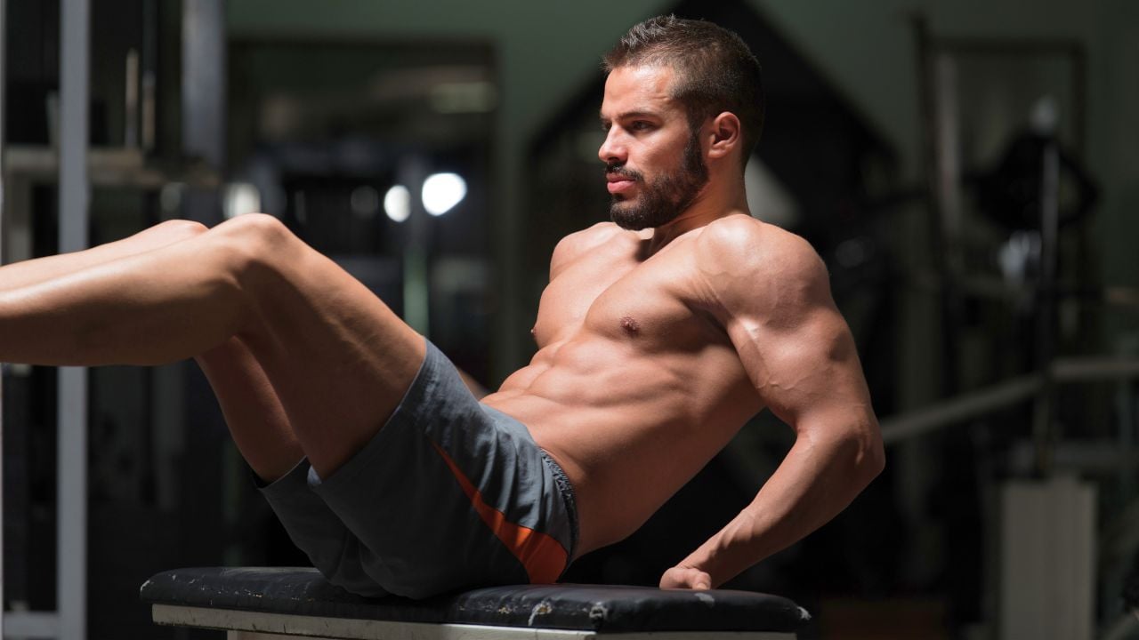 Bench abs exercises