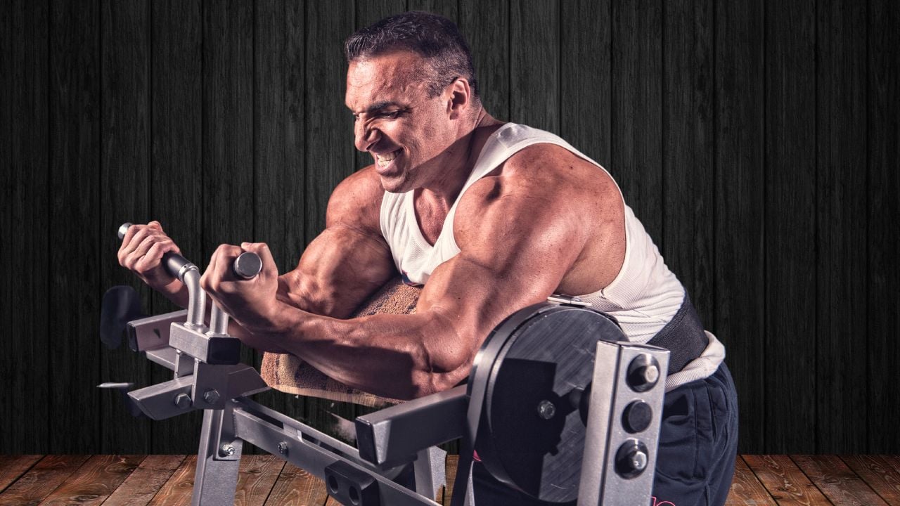 Gym Machine Biceps Workout