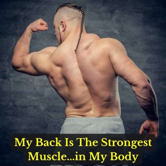 Short Funny Gym Captions For Back Exercises