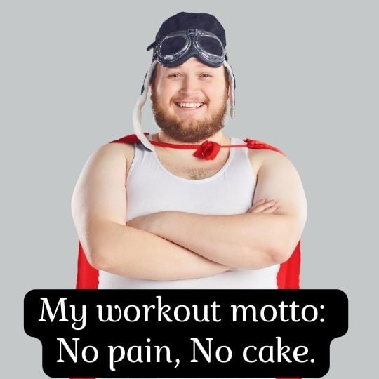 Short Funny Workout Captions For Instagram