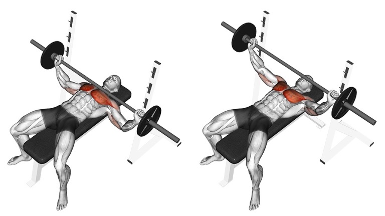 Wide-Grip Barbell Bench Press