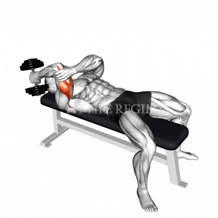 One-Arm Dumbbell Lying Triceps Extension