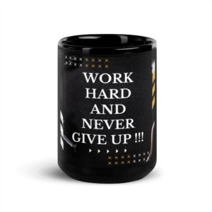 Black Glossy Fitness Mug