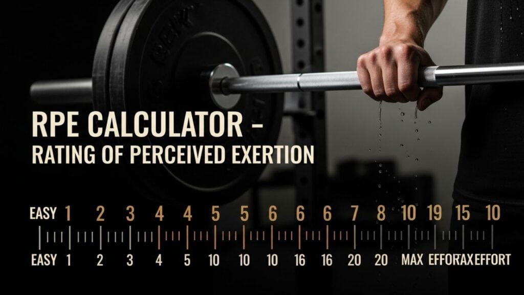 RPE Calculator Rating of Perceived Exertion