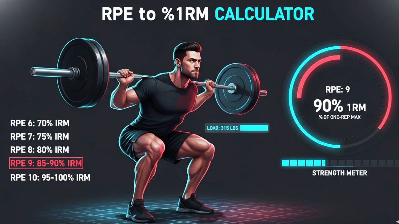 RPE to %1RM Calculator
