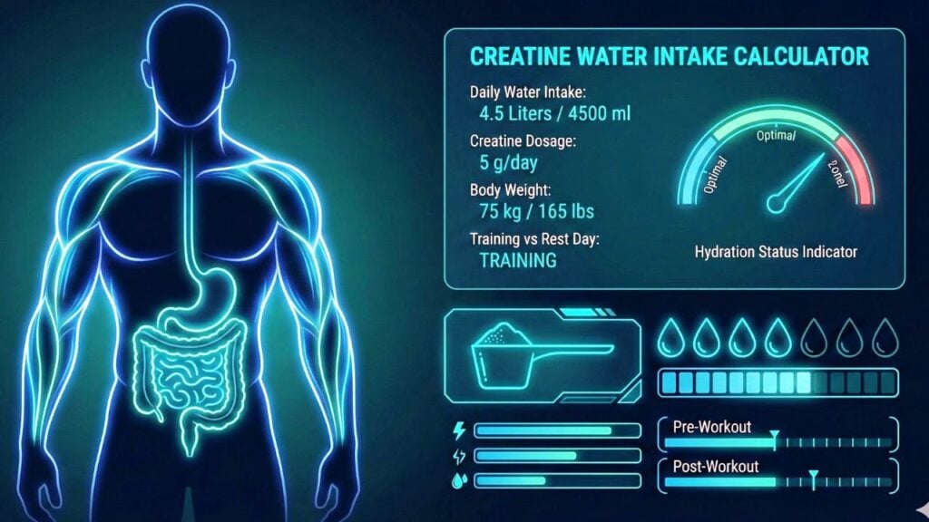 Creatine Water Intake Calculator