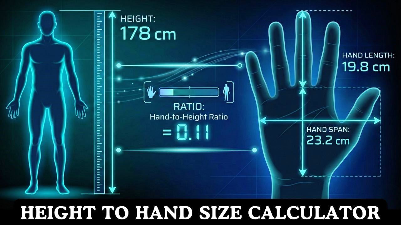 Hand Size to Height Calculator
