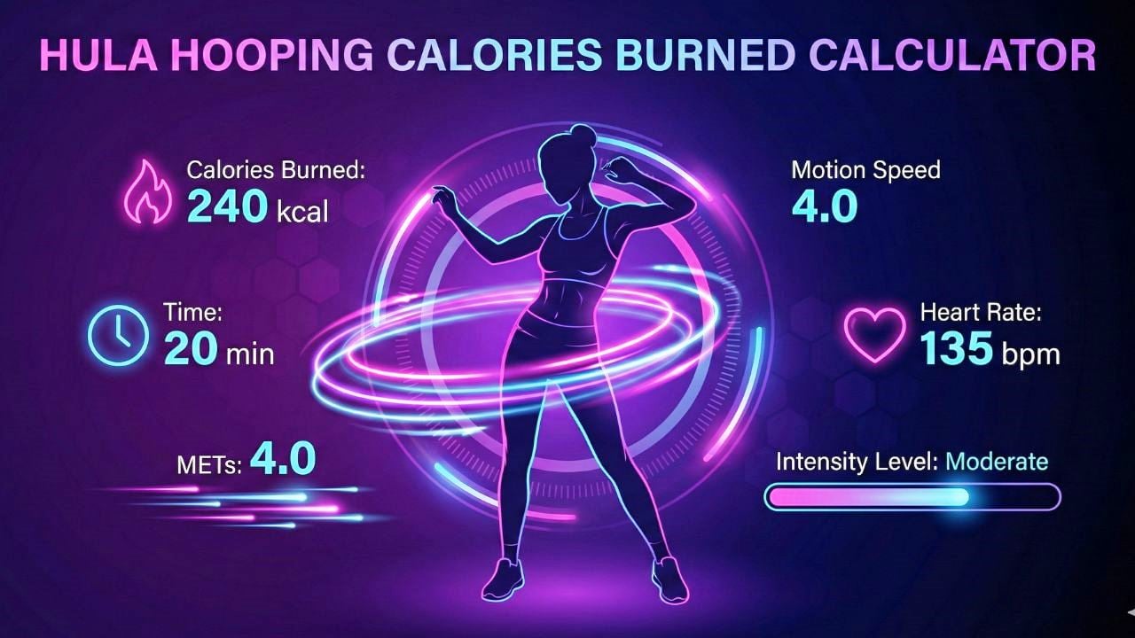 Hula Hooping Calories Burned Calculator
