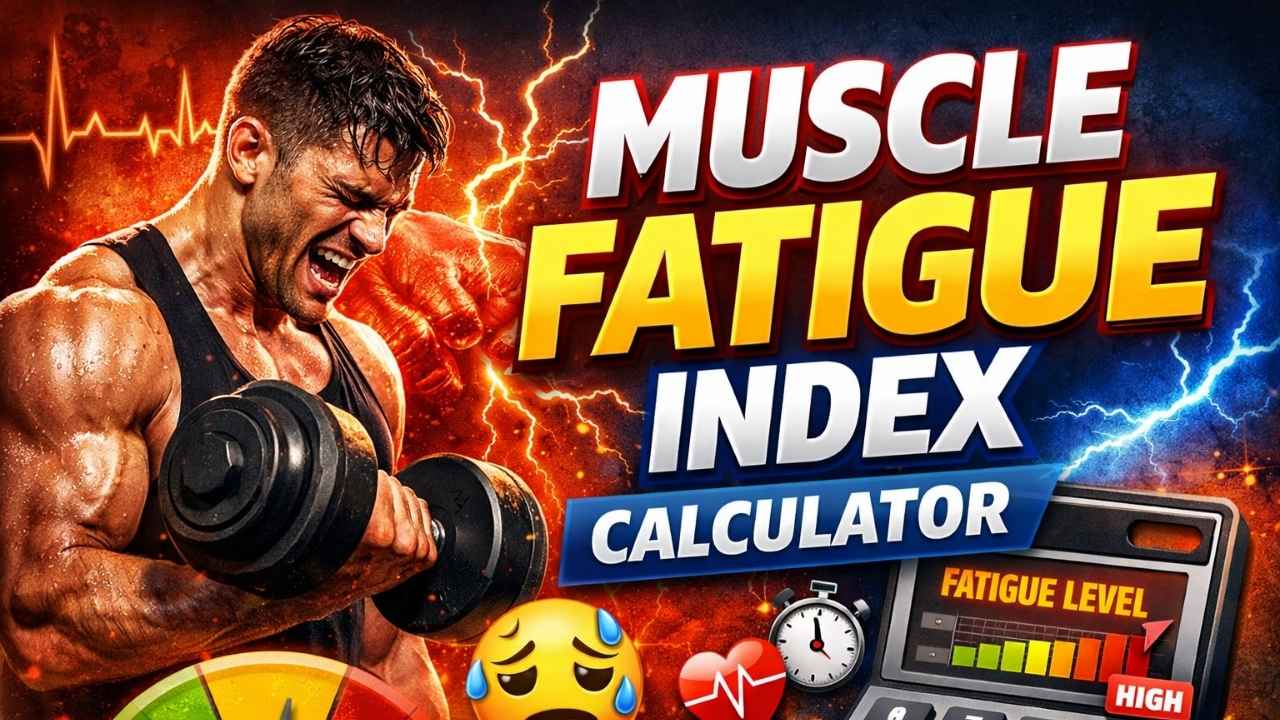 Muscle Fatigue Index Calculator